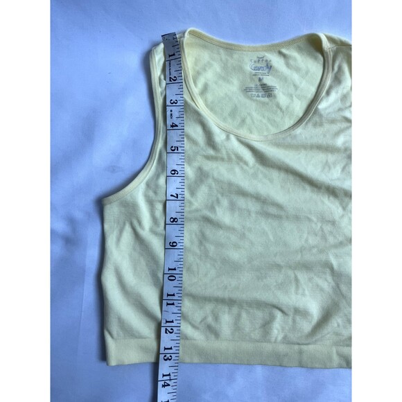 Lululemon Yellow Black Striped Crop Leggings Bee Size 4 + Crop Top Size M Yoga - Picture 11 of 12